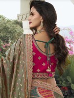 Multicolor Banarasi Silk Lehenga Choli